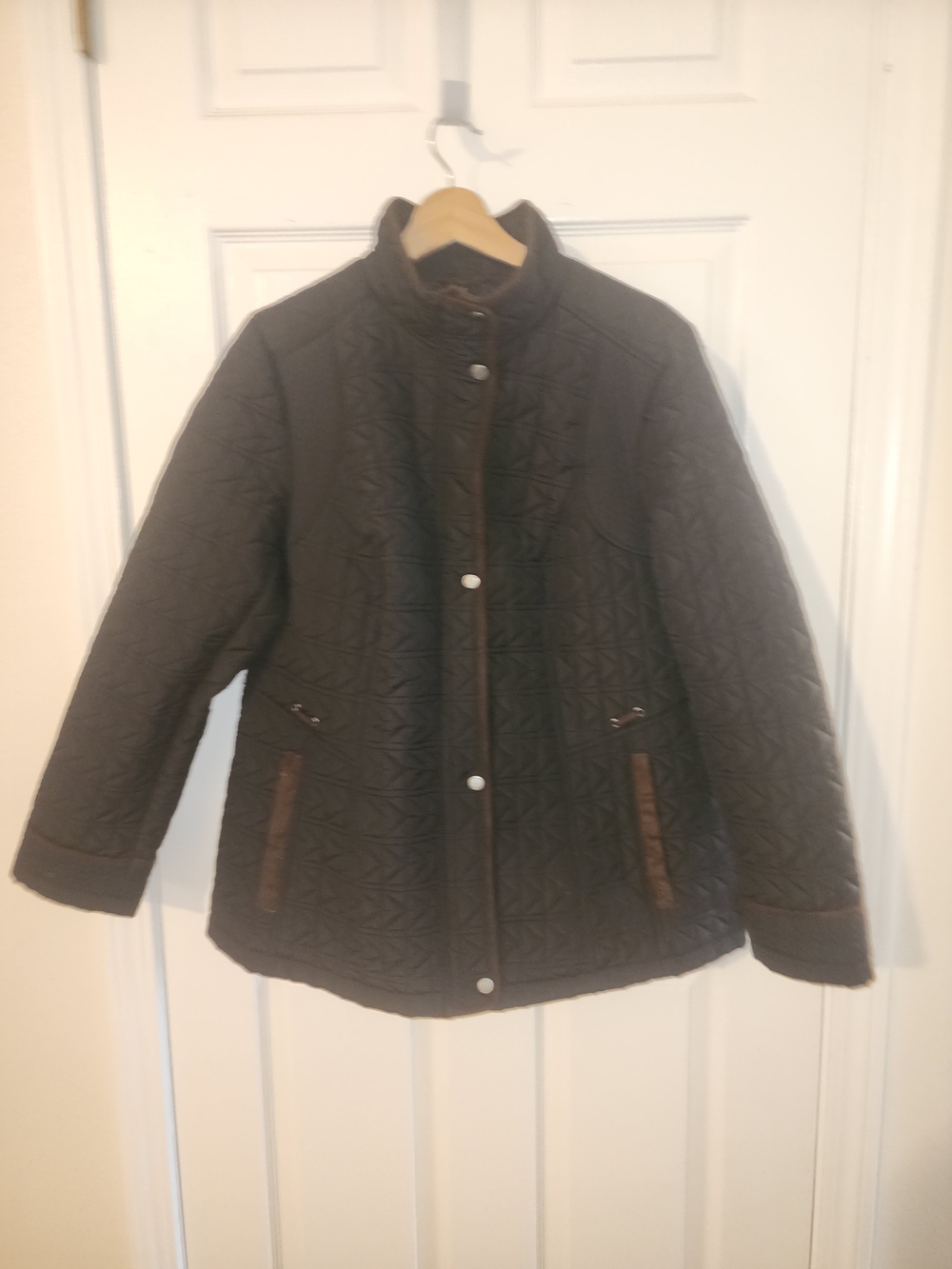 Weatherproof Quilted Puffer Jacket in Dark Brown